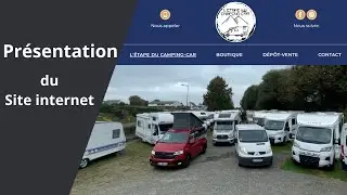 Pr&eacute;sentation du site internet de l'&eacute;tape du camping car