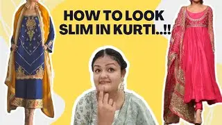 कुर्ती / सूट मे Slim कैसे दिखे | Slim दिखने के लिए tips | Hacks to look slimmer in kurti #video