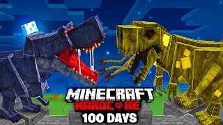I Survived 100 Days in Dinosaur world in Hardcore Minecraft!