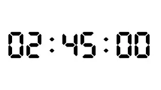 2 Hour 45 Minutes Timer | White Screen With Silent Focus | NX