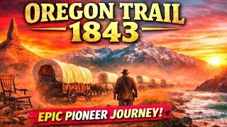 Oregon Trail 1843: Pioneer Journey Across Kansas, Nebraska, and Rocky Mountains