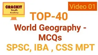 World Geography MCQs - Test Your Knowledge! | SPSC IBA STS CSS MPT