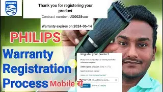 How To Register Philips Trimmer For Extended Warranty (1 year) | Philips warranty registration