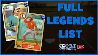 MLB 15 The Show Diamond Dynasty | Legends and Team Collections - Full List
