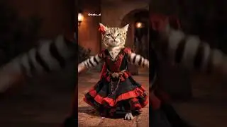 Flamenco kitten energy 🔥🐾