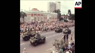 SYND 12/11/1970 THE RHODESIAN PRIME MINISTER IAN SMITH CELEBRATES THE 5TH ANNIVERSARY OF INDEPENDENC