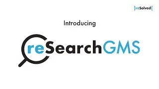 reSolved ResearchGMS: Research grant management software designed by research experts