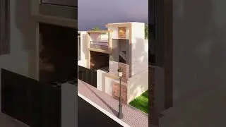 25'&times;35' north facing house front elevation|3d front elevation design #3d #elevation