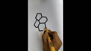 How to Draw Honeycomb | #shorts