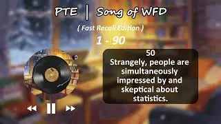 High Score Ace #LanguageCert & #PTE Write From Dictation in One Song | Song of WFD | 90 Sentences