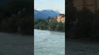 River Inn in Innsbruck,Austria #inn #innsbruck #austria #travel #alievlady #short #viralshorts