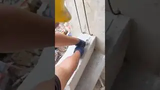 Lightweight foam brick fast slotting process
