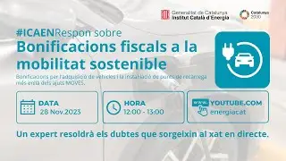 #ICAENRespon sobre les bonificacions fiscals a la mobilitat sostenible
