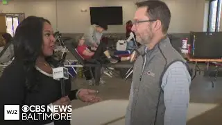 Around Town: Donating blood with the American Red Cross at the Maryland State Fairgrounds