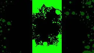 Green Paint Drops Screen Transition #splatter #splash #effect #liquid #chromakey #vfxshort #paint