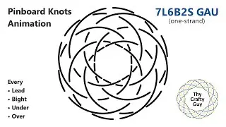 Pinboard Knots &ndash; 7L6B2S Gaucho Knot &ndash; Animated Tutorial
