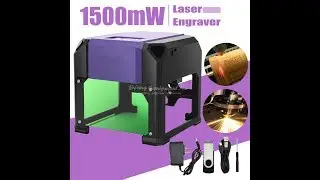 1500mW Desktop Laser Engraver Machine DIY Logo Mark Printer Cutter Laser Carving Machine 80x80mm