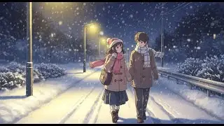 Christmas Eve on a Quiet Road  | Ghibli-Style Video