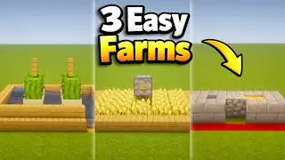3 EASY Minecraft Starter Farms You Can Build Right Now!