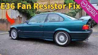 BMW 325i (E36) - Fan resistor fix for early cars without aircon