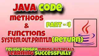 RETURN TYPES in methods and Functions part 4