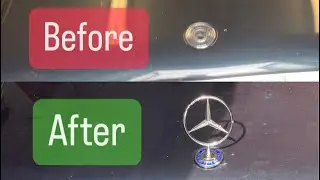 Replace Mercedes Hood Star Emblem