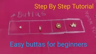 Easy buttas for beginners | Free Aari embroidery class #anuaariwork2224 #aaribusiness #viralvideo