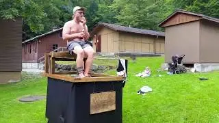 Dunk Tank Dunking Machine DIY Homemade - Chaotic Bash Studios