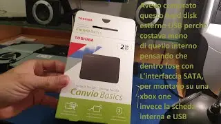 Smontare un hard disk USB esterno Toshiba