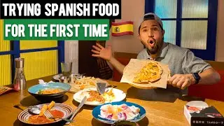 He tried Spanish food for the first time