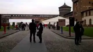 about 10 seconds at Sforza Castle, Milan