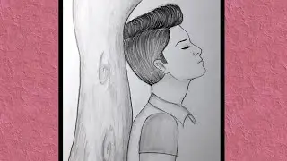A sad boy pencil drawing for beginners // pencil sketch tutorial easy // boy drawing