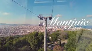 Cable Car Ride Barcelona - Montjuïc [4k]