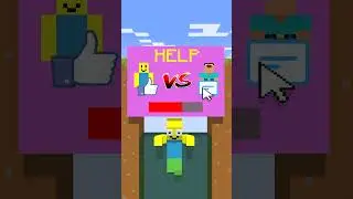 Help! Roblox Noob vs. Minecraft Noob in the Lava Pit Challenge!