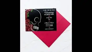 How to Download and Edit Instant Invitation from Etsy | Halloween Invitation