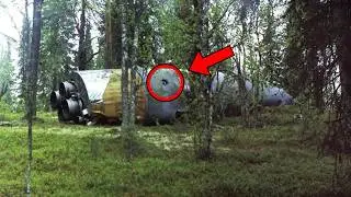 Man Finds Giant Rocket In Forest, Turns Pale When He Sees What's Inside
