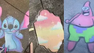 People Drawing With Chalk For 6 Minutes Straight | AlmondMilk