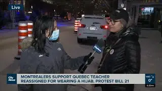 Montrealers protest bill 21