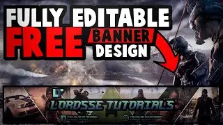 Fully Editable Free Banner Design! (Speed Art)