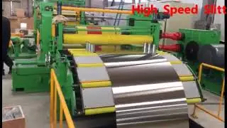 Aluminum coil slitting line with Belt tension
