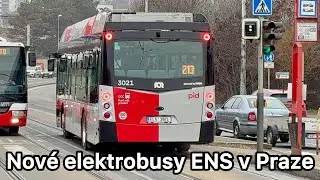 Elektrobusy ENS v Praze - první den v provozu!