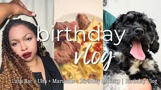 GRWM: Birthday Makeup + Shopping Vlog (Ulta, Marshalls, Lash Bar)