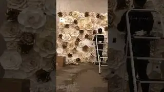 Стена из гигантских бумажных цветов своими руками: создайте собственный фон для мероприятий #цвет...