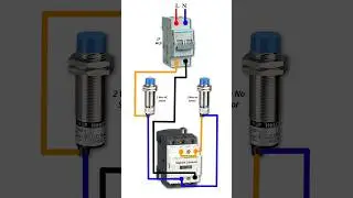 2 Wire Proximity Sensor Magnetic Contactor Connection #electrical