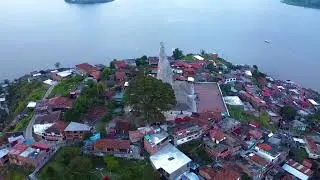 Isla de Janitzio and Lake Patzcuaro Michoacan Mexico Drone