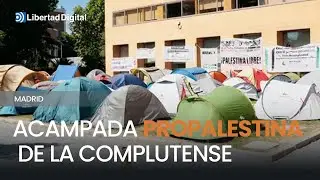 Así es la acampada propalestina de la Complutense