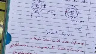 تكافؤ العنصر وعدد تأكسده علوم كيمياء للصف الثاني متوسط  المنهج الجديد ص 10-11-12 ، ست مريم