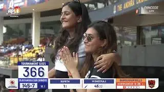 Out of the stadium....Dheeraj Kumar Mycherla! APL2025. ACAVDCA cricket ground