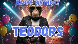 TEODORS Happy Birthday Song - Happy Birthday to Teodors