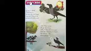 The Crow | There once was a crow 2nd Std English Poem with Lyrics | Mridang |NCERT  English #shorts